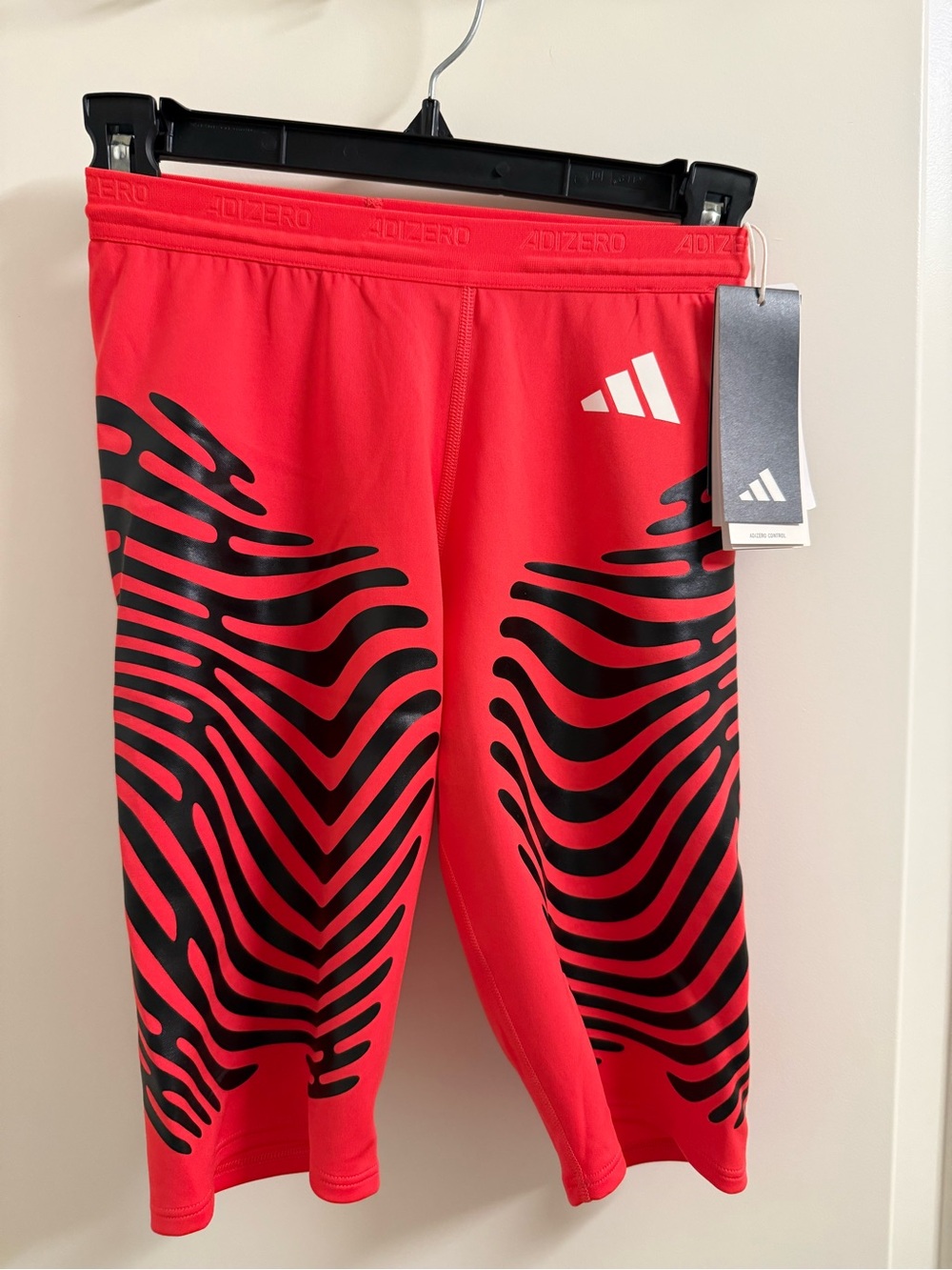 Adidas Women’s Red & Black Climacool Compression Shorts